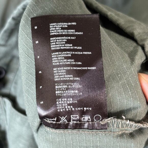 Plenty Humanwear Terence Snaps Shirt Mens M Green Ripstop Workwear Outdoor Coat - Picture 14 of 16